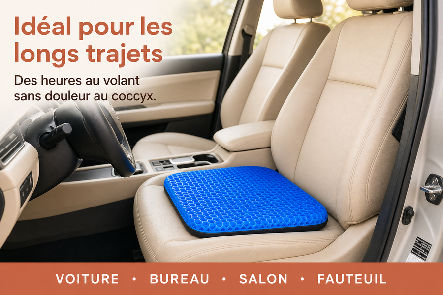 Coussin Confort Serein — enfin s'asseoir sans compter les minutes