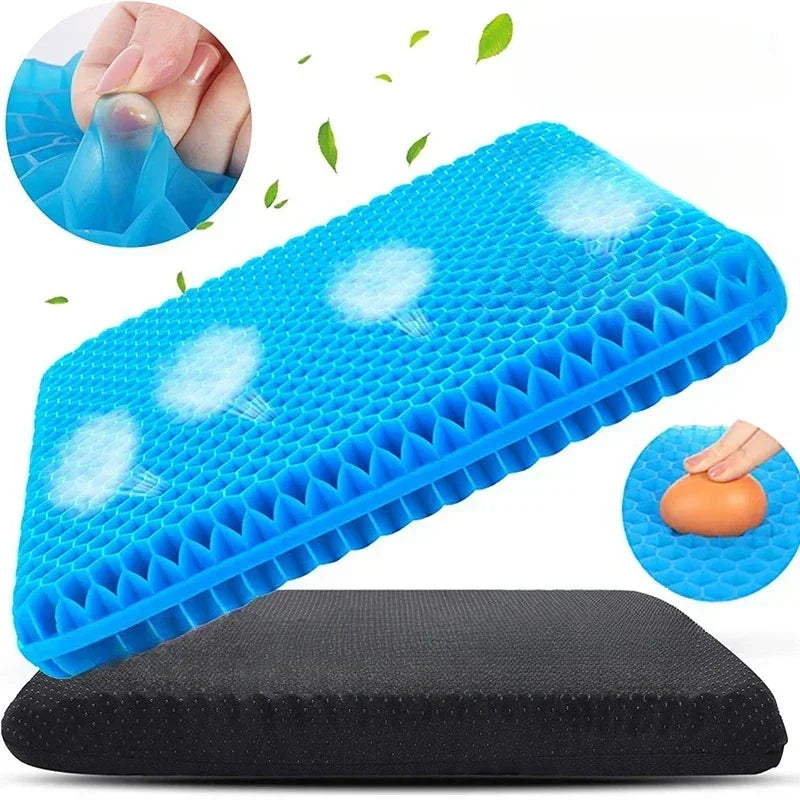 Coussin d'assise gel respirant — confort assis prolongé