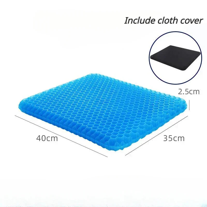 Coussin d'assise gel respirant — confort assis prolongé